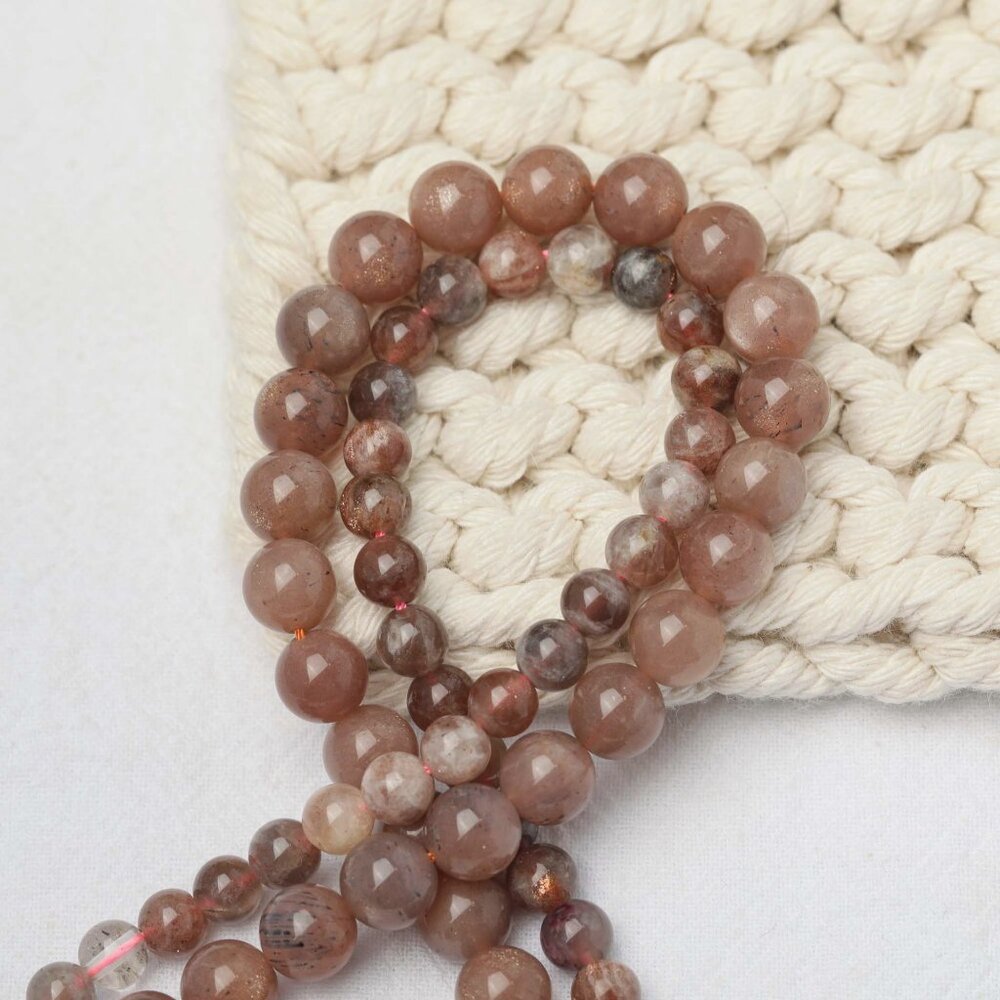 8mm Sunstone Round Beads DIY Jewelry Making